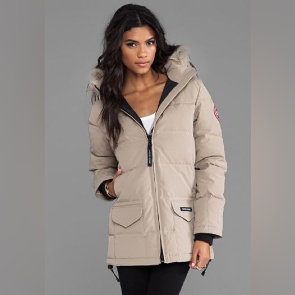 Canada Goose Solaris Parka in Tan